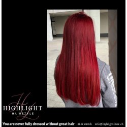 pillarbox red, directions, highlight hair zürich