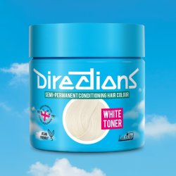 Blonde Haare tönen mit White Toner von Directions